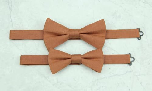 Image of Mens Solid Linen Ties - Slim Pattern Necktie for Men Wedding Groomsmen