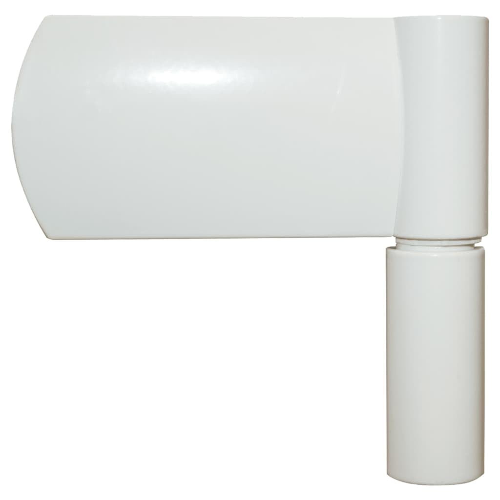 Puerta de entrada blanca de 110 x 210 cm de aluminio y PVC con 3 bisagras ajustables y cerradura de seguridad de 5 vías para mayor seguridad, duradera y resistente a la corrosión