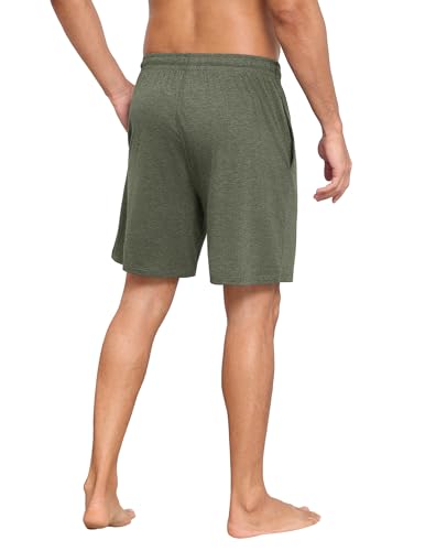 Ekouaer Men's Pajama Shorts Pj Bottoms Drawstring Casual Shorts with Pockets3