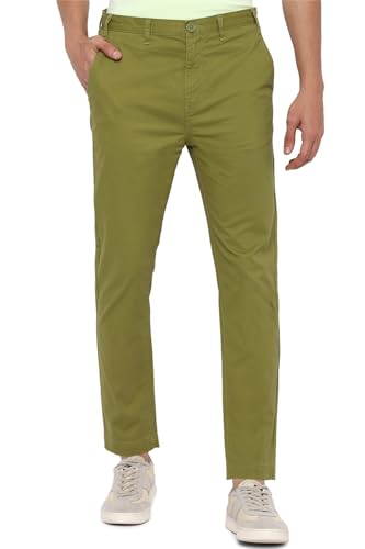 Image of FOREVER 21 Mens Solid Regular Fit Pants