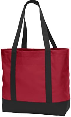 Port Authority Day Tote BG406 Chili Red/Black One Size