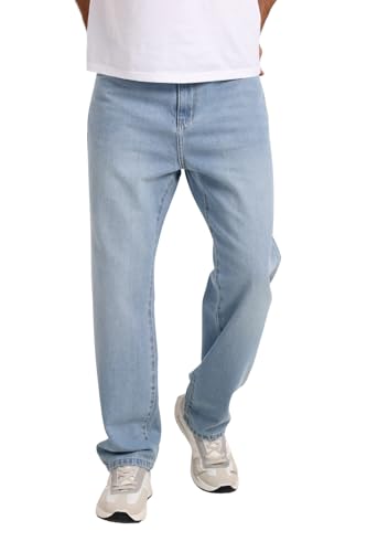 بنطلون جينز بأرجل واسعة للرجال - (لون أزرق فاتح، مقاس 38)