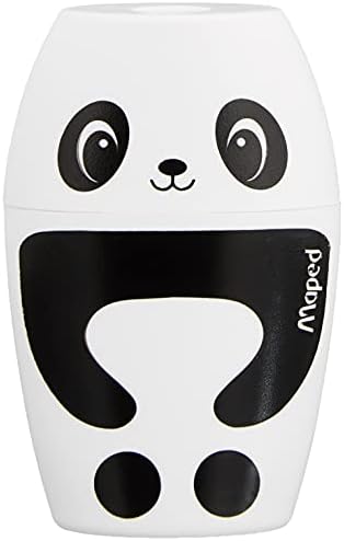 Maped Shaker Temperówka do ołówków - Panda czarno-biała, 34013