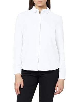 PIECES Pcirena LS Oxford Shirt Noos  Blusa Mujer  Blanco  Bright White Bright White   38  Talla del Fabricante: Small 