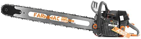 FARMMAC F660V, 36 Inch Gas Chainsaw 92cc High-End Version, NEO-TEC Chainsaw, 5.2KW 7.0 HP with NGK Spark Plug, Walbr Carburetor, Fit for MS660 G660 (With 36" LIGHT WEIGHT Bar & Chain)