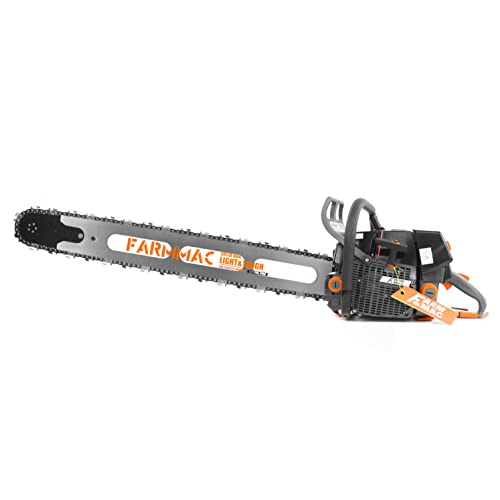 Farmmac F660V, 36 Inch Gas Chainsaw 92Cc High-End Version, Neo-Tec Chainsaw, 5.2Kw 7.0 Hp With Ngk Spark Plug, Walbr Carburetor, Fit For Ms660 G660 (With 36" Light Weight Bar & Chain) #TOP2
