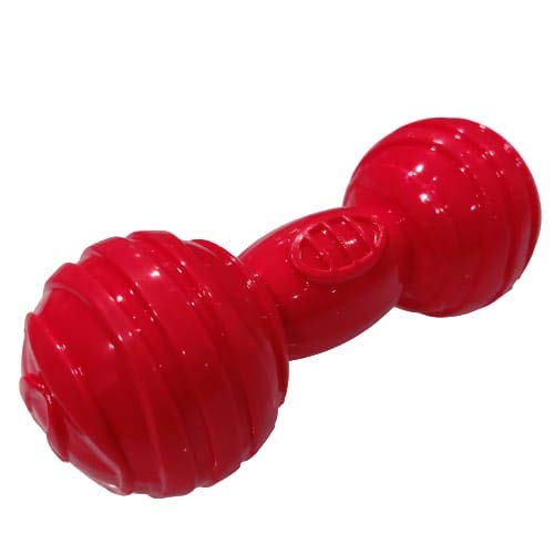 PSK PET MART Dog Chew Toys for Aggressive Chewers, Bite Resistant Dog Squeaky Toys Durable Soft Rubber Dumbbell Dog Teething Toys Floating Dog Toy Ideal for Pool Use Best for Small and Medium Breeds (Red Colour) (B07QLLKDSV) Amazon Price History, Amazon Price Tracker