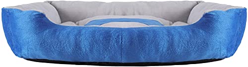 Image of PetLux Rectangle Pet Dog Bed Washable Sofa Bed with Soft Cotton Fillers and Non-Slip Bottom, Multiple Size for Dog & Cat. (M)