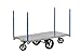 Little Giant R-3048-DIA-4PS Heavy-Duty Pipe Stake Truck with Rubber Tread On Steel Wheels, 3000 lbs Capacity, 48" Length x 30" Width Platform