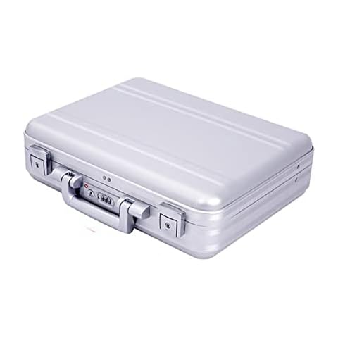Maletín de metal urecimy con cerradura TSA y esponja personalizable Cover