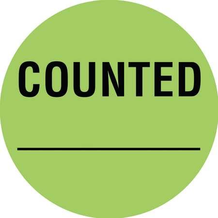 Inventory Control Label, Counted, PK1000