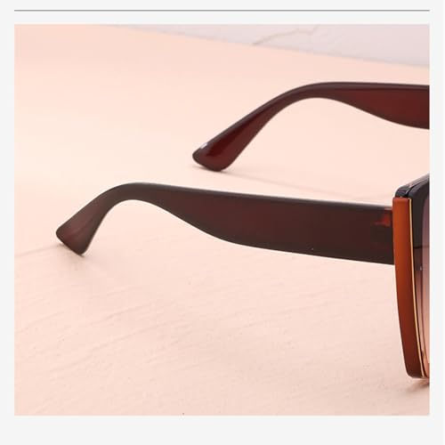 Lunettes de soleil rétro grand format bleu azur aux finitions soignées - 5