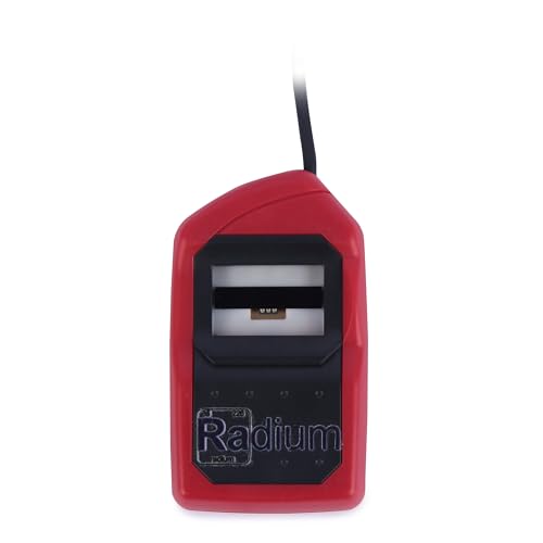 Image of Morpho MSO 1300 E3 RD L1 | Single Fingerprint Biometric Scanner | RD Registered | Letest Version of Security System | Morpho Red & Black Device | Radium