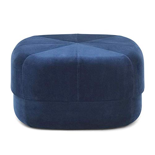 BGKASYHI Taburete otomano Redondo de Terciopelo Suave, reposapiés Acolchado, Mesa de Centro, Asiento Adicional para Sala de Estar, Dormitorio, Elegante y cómodo