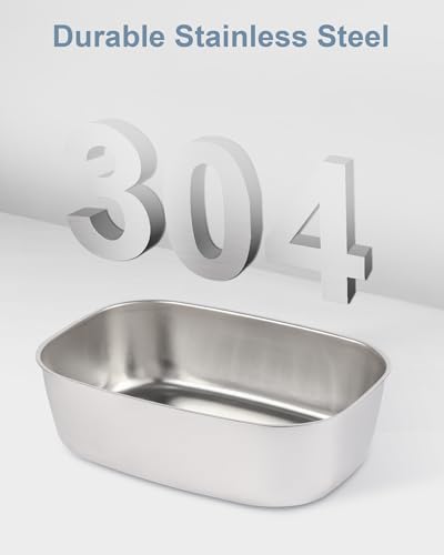 Image of 1.5L Electric Lunch Box Inner Container with Lid, Compatible 1.5L, Removable Replacement Food Container, 304 Stainless Steel Tray, Dishwasher Safe