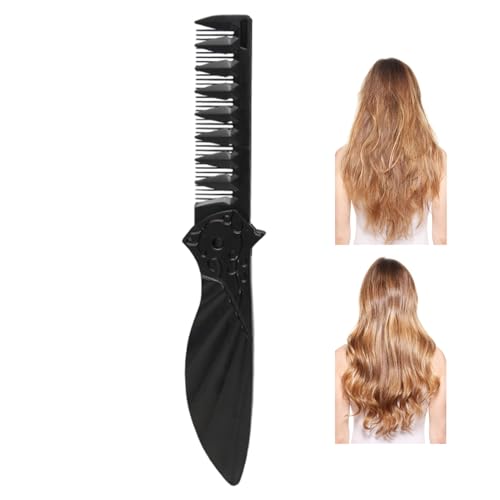 Peine plegable, cepillo de aseo para el cabello con diseño compacto, peine de bolsillo para viajes, material de construcción compacto, función fácil de plegar, herramienta de cuidado personal