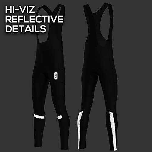 Mallas largas de ciclismo FDX hombre con tejido italiano Roubaix de alta densidad 5