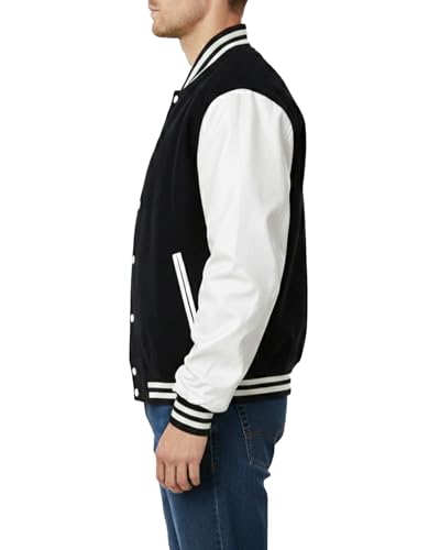 EASTIFIED Hotline Miami Varsity Letterman Brown Wool Letter B Patch Flight Bomber Jacket