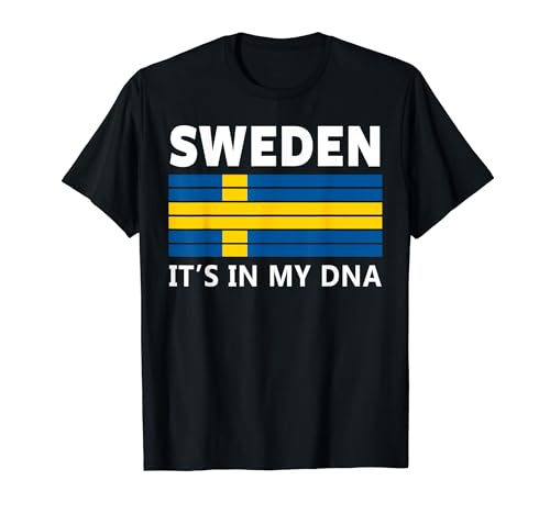 Historia sueca Ropa y ropa, Sverige DNA Suecia Camiseta