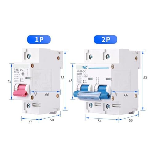 Protector de circuito CC 2P 250A para aislar baterias en casas de campo 2
