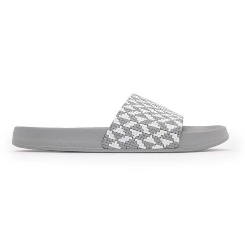Image of Red Tape Womens Sliders in Slate Blue | Casual Pool Sliders | SLATE BLUE | 3 UK