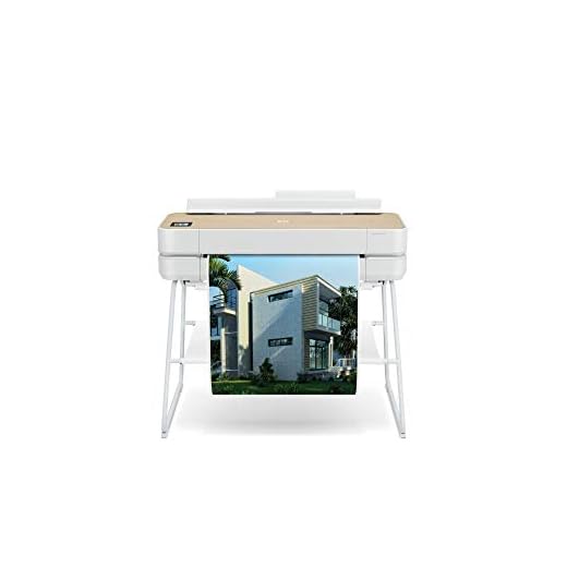 HP DesignJet Studio Wood Large Format Plotter Printer - 24", with Roll Cover, Auto Sheet Feeder & Stand (5HB12A)