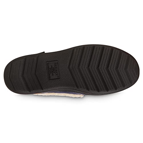 Image of isotoner Men's Indoor /Outdoor Slip-on Vincent Microsuede Moccasin Slippers With Memory Foam Comfort