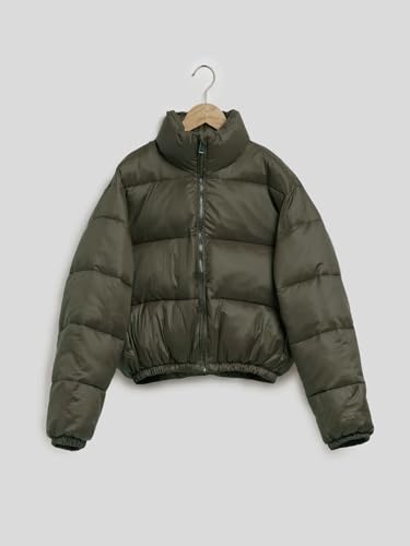 Image of KOTTY Women Nylon Full Sleeve Solid Standard Length Puffer Jacket
