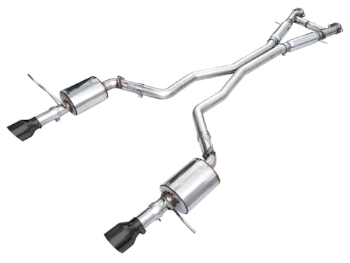 AWE Tuning Touring Cat-Back Exhaust, Black Tips for