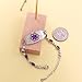 Zircobic Stylish Purple Cubic Zirconia Medical ID Bracelet, Engraved “EPILEPSY” Health Alert Stainless Steel Chain for Women, Fashionable Emergency ID for Running Swimming Use
