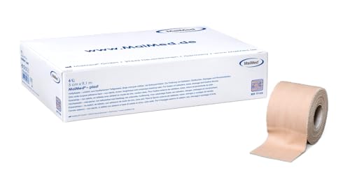 MaiMed plast Rollenpflaster Heftpflaster und Fixierpflaster hautfarben Spenderbox 2,50 cm x 9,1 m