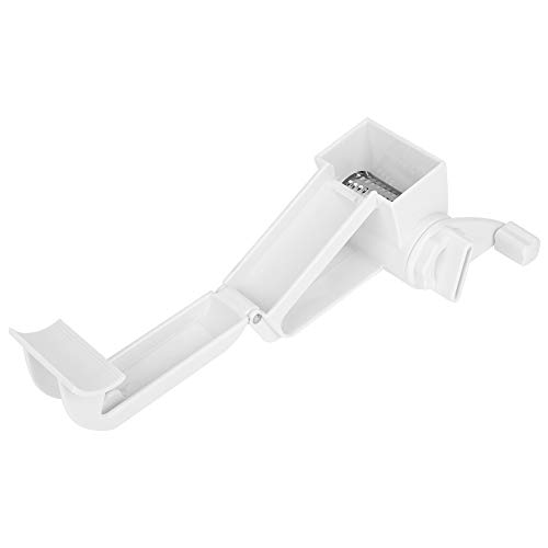 Rallador giratorio manual de acero inoxidable blanco miniatura 2