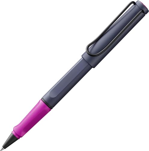 Image of Lamy safari pink cliff - Rollerball Pen with ergonomic grip & line width M - for pleasant long writing - made of robust ASA plastic - including rollerball refill M 63 in black