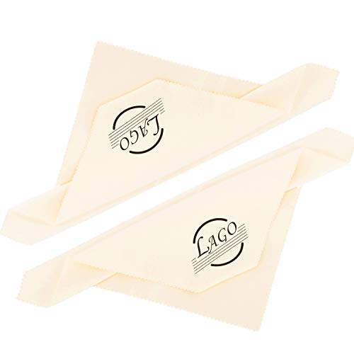 LAGO Universal Microfiber Guitar Cleaning Polishing Cloth Musical Instrument Cloth Violin Piano Clarinet Trumpt Cleaning Cloth 3pcs Big 12x12 Inch (Ivory) - Thumbnail 4
