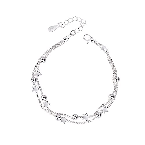 Bracelet de charme pour femmes cordon double couche et maille box mariage