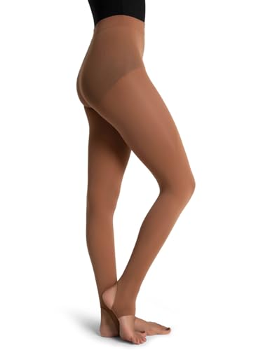 Image of Capezio womens Ultra Soft Self Knit Waistband Stirrup TightTight