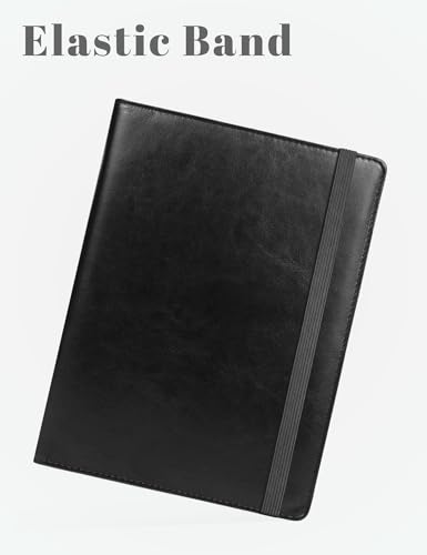 small clipboard junior padfolio folio 7 x 9 writing pad refillable mymazn faux leather folder a5 for notepad legal pad 5 x 8 junior size portfolio black