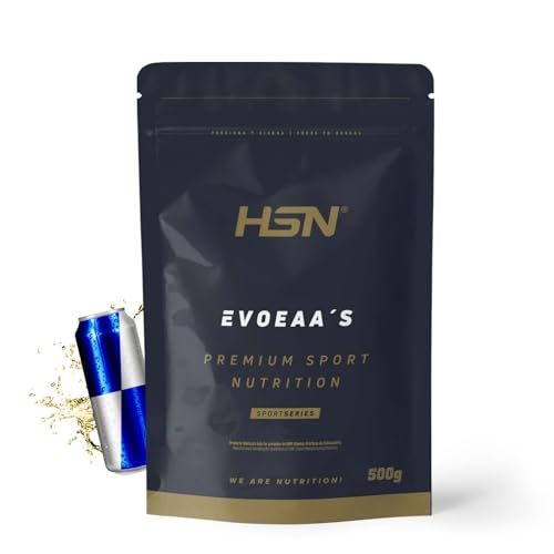 HSN Aminoácidos Esenciales en Polvo Evoeaas (Veganos y Sin Gluten) | Bebida Energ. 500g = 37 Servicios | Leucina, Isoleucina, Valina, Lisina, Metionina, Treonina, Triptófano, Histidina, Fenilalanina