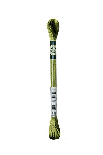 Image of DMC 1008F-S472 Shiny Radiant Satin Floss, Ultra Light Avocado Green, 8.7-Yard