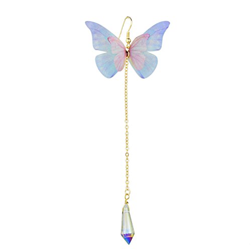 Earings Women Fashion Butterfly Earrings Gold-Color Long Chain Geometric Charm Drop Earrings Female