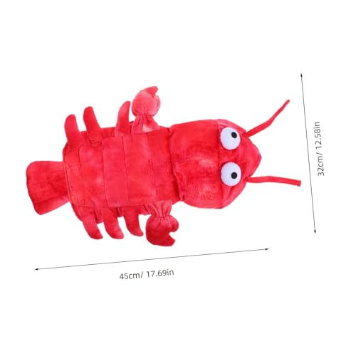 Disfraz de langosta para perro rojo talla XS miniatura 2