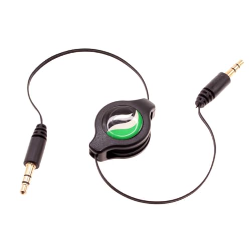 Cable Auxiliar Retráctil Jack 3.5mm Negro