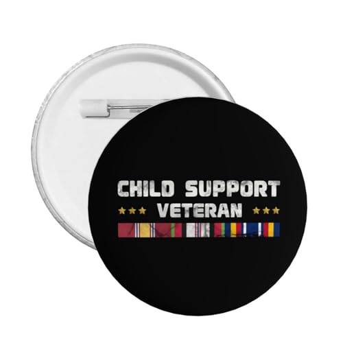 Qauirfe Child Support Afghanistan Veteran Express Your Unique Style with Our Fashionable Round Badges Small
