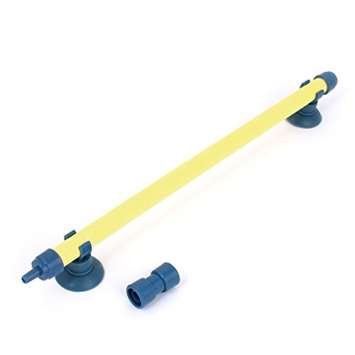 DealMux Aquarium Bubble Wall Air Stone Tube 10-inch Long Yellow