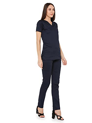 Image of Associated Uniforms Womens Cotton Slim Fit Scrub Suit with Lycra /Spandex /Stretch feel (LYCO)