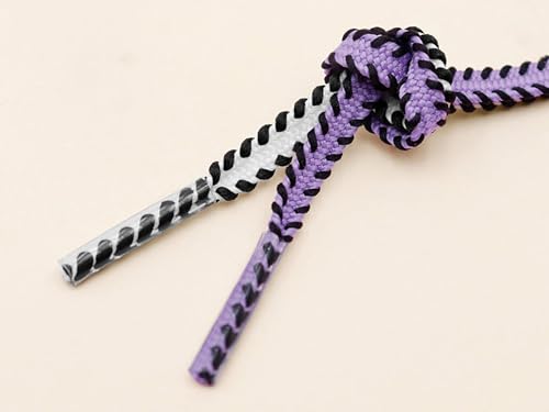 Flat Colorful Shoelaces Work Boot Laces Fashion Shoe Laces for Sneakers 2 Pairs4