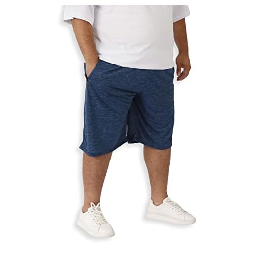 Bermuda Shorts Plus Size Masculino Dry Fit Esportivo 2 Bolsos (Azul, G4)