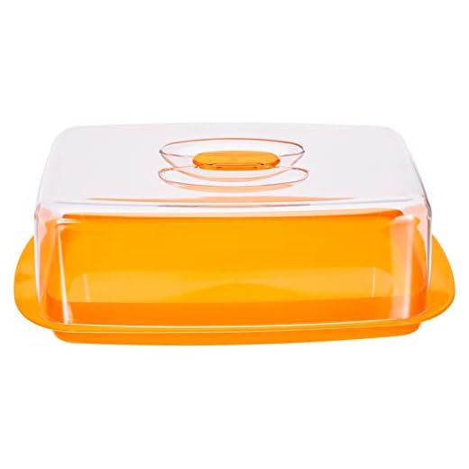 Excèlsa "Saturno" orange ostkupa och tallrik 30 x 17 x 10