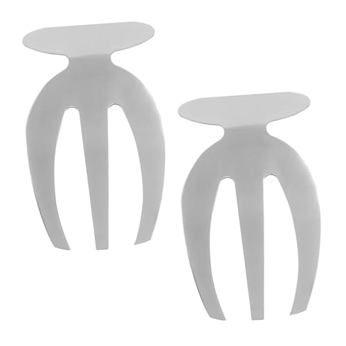 BEBEMOKO Salad Tongs Stainless 2pcs Salad Forks Steel Kitchen Utensil Serving Fork