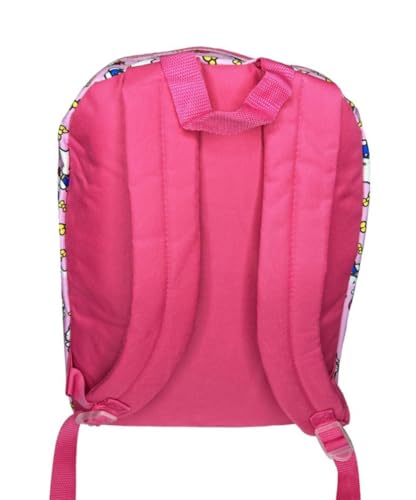 Image of Forward My Melody All Over Nylon Pink Kids School Backpack 16 inch School Bookbag for Girls
